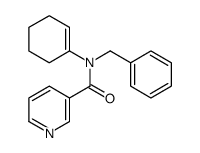 N-benzyl-N-(cyclohexen-1-yl)pyridine-3-carboxamide结构式