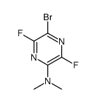 5-bromo-3,6-difluoro-N,N-dimethylpyrazin-2-amine Structure