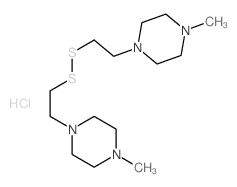 Bis(2-(4-methyl-1-piperazinyl)ethyl) disulfide结构式