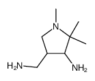 3-Pyrrolidinemethanamine,4-amino-1,5,5-trimethyl-结构式