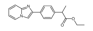 2-(4-imidazo[1,2-a]pyridin-2-yl-phenyl)-propionic acid ethyl ester结构式