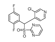 2-[(3-chloropyridin-4-yl)-(2,5-difluorophenyl)methyl]sulfonylpyrimidine Structure