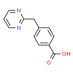 Benzoic acid, 4-(2-pyrimidinylmethyl)- (9CI) structure