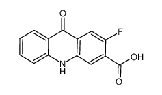 2-fluoro-9-oxo-9,10-dihydro-acridine-3-carboxylic acid Structure
