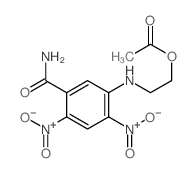Benzamide, 5-[[2-(acetyloxy)ethyl]amino]-2,4-dinitro- structure