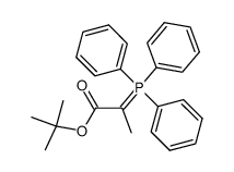 t-butyl 2-(triphenylphosphoranylidene)propionate结构式