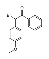 2-bromo-2-(4-methoxyphenyl)-1-phenylethanone结构式