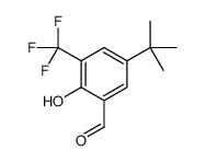 5-tert-butyl-2-hydroxy-3-(trifluoromethyl)benzaldehyde Structure
