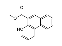 4-Allyl-3-hydroxy-2-naphthalenecarboxylic acid methyl ester结构式