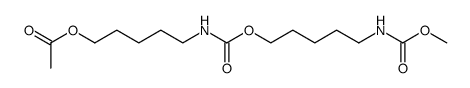 N-(5-Acetoxypentyl)-O-(5-methoxycarbonylaminopentyl)-carbamat结构式