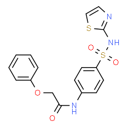 2-phenoxy-N-(4-(N-(thiazol-2-yl)sulfamoyl)phenyl)acetamide structure