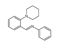 N-phenyl-1-(2-piperidin-1-ylphenyl)methanimine结构式