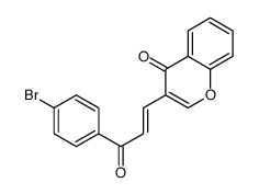 3-[3-(4-bromophenyl)-3-oxoprop-1-enyl]chromen-4-one结构式