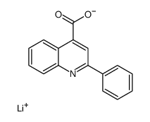 lithium,2-phenylquinoline-4-carboxylate结构式