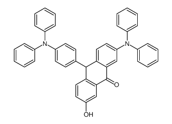 1-[2-[bis[4-(N-phenylanilino)phenyl]methyl]-5-hydroxyphenyl]ethanone结构式