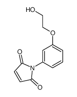 1-[3-(2-hydroxyethoxy)phenyl]pyrrole-2,5-dione结构式