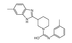 1-Piperidinecarboxamide,3-(5-methyl-1H-benzimidazol-2-yl)-N-(3-methylphenyl)-(9CI)结构式