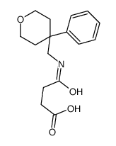 4-oxo-4-[(4-phenyloxan-4-yl)methylamino]butanoic acid Structure