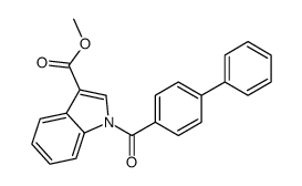 methyl 1-(4-phenylbenzoyl)indole-3-carboxylate结构式