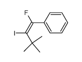 (Z)-3,3-Dimethyl-1-fluor-2-iod-1-phenyl-1-buten结构式