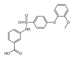 3-[4-(2-METHOXYPHENOXY)PHENYLSULFONAMIDO]BENZOIC ACID structure