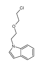 1-[2-(2-chloroethoxy)ethyl]indole结构式