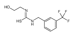 1-(2-hydroxyethyl)-3-[[3-(trifluoromethyl)phenyl]methyl]thiourea结构式