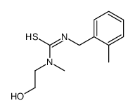 1-(2-hydroxyethyl)-1-methyl-3-[(2-methylphenyl)methyl]thiourea结构式