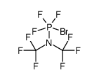 N-[bromo(trifluoro)-λ5-phosphanyl]-1,1,1-trifluoro-N-(trifluoromethyl)methanamine Structure