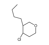 (3R,4R)-3-butyl-4-chlorooxane结构式