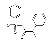 1-(benzenesulfonyl)-3-phenylbutan-2-one Structure