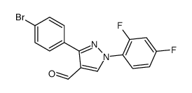 3-(4-BROMOPHENYL)-1-(2,4-DIFLUOROPHENYL)-1H-PYRAZOLE-4-CARBALDEHYDE structure