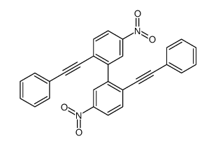 4-nitro-2-[5-nitro-2-(2-phenylethynyl)phenyl]-1-(2-phenylethynyl)benzene结构式