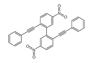 4-nitro-2-[5-nitro-2-(2-phenylethynyl)phenyl]-1-(2-phenylethynyl)benzene Structure