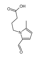 4-(2-formyl-5-methylpyrrol-1-yl)butanoic acid Structure