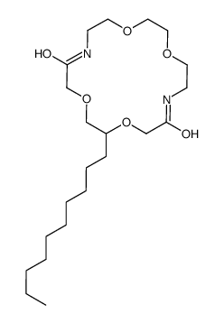 2-decyl-1,4,10,13-tetraoxa-7,16-diazacyclooctadecane-6,17-dione结构式