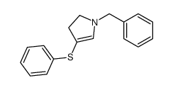1-benzyl-4-phenylsulfanyl-2,3-dihydropyrrole Structure