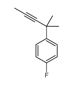 1-fluoro-4-(2-methylpent-3-yn-2-yl)benzene结构式
