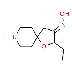 1-Oxa-8-azaspiro[4.5]decan-3-one,2-ethyl-8-methyl-,oxime(9CI)结构式