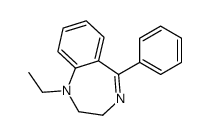 1-ethyl-5-phenyl-2,3-dihydro-1,4-benzodiazepine Structure