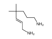4,4-dimethylhept-2-ene-1,7-diamine Structure