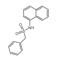 N-(naphthalen-1-yl)-1-phenylmethanesulfonamide结构式