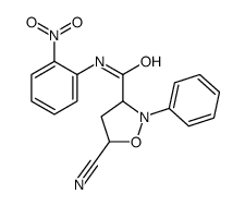 5-cyano-N-(2-nitrophenyl)-2-phenyl-1,2-oxazolidine-3-carboxamide Structure