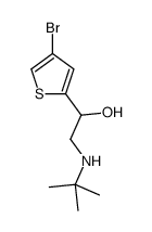 1-(4-bromothiophen-2-yl)-2-(tert-butylamino)ethanol结构式