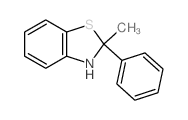 2-methyl-2-phenyl-3H-benzothiazole结构式