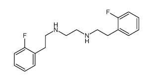 N,N'-bis[2-(2-fluorophenyl)ethyl]ethane-1,2-diamine结构式
