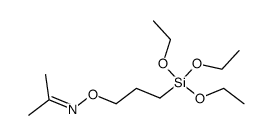 propan-2-one O-(3-triethoxysilanyl-propyl)-oxime结构式