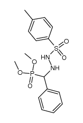 dimethyl (phenyl(2-tosylhydrazinyl)methyl)phosphonate结构式