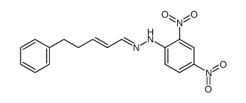 N-(2,4-Dinitro-phenyl)-N'-[(E)-5-phenyl-pent-2-en-(E)-ylidene]-hydrazine结构式