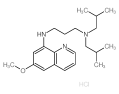 N-(6-methoxyquinolin-8-yl)-N,N-bis(2-methylpropyl)propane-1,3-diamine结构式